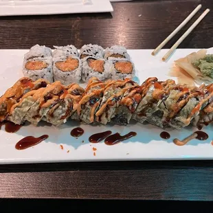 Spicy Salmon Roll and Youngstown Roll