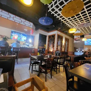 The middle dining area