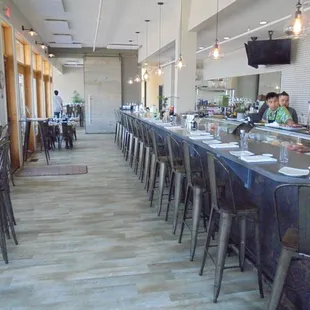 The main dining area, looking south.