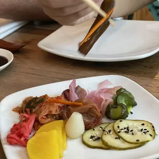 Pickles plate - a variety of surprises!