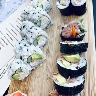 sushi, food, sashimi, sushi and sashimi