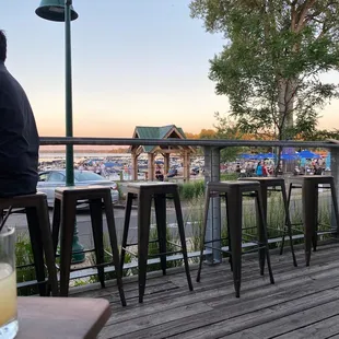 View of White Bear Lake from the patio