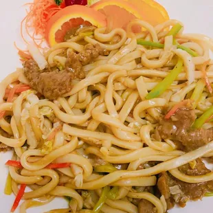 Japanese Beef udon noodles