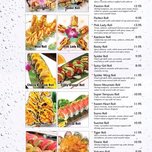 Mizu new menu