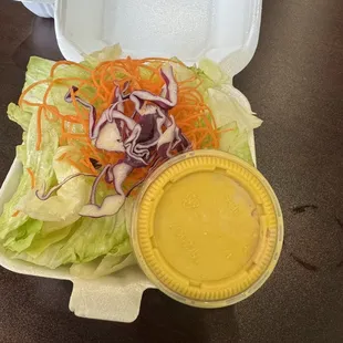 House Green Salad with ginger dressing