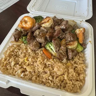 Hibachi Steak and Shrimp