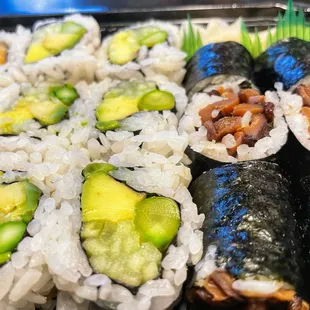 Vegetable Roll and Shitake Roll