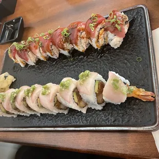 Bling Bling and Red Dragon rolls.