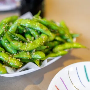 Garlic Edamame ($13)