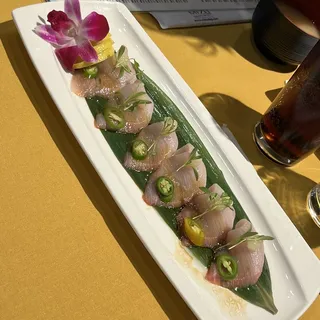 6 Piece Yellowtail Crudo
