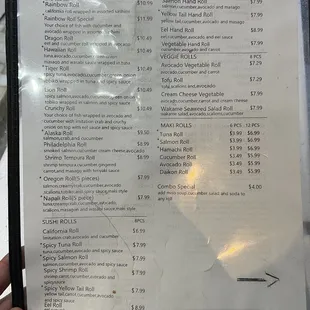 Update menu :) 3/11/2024