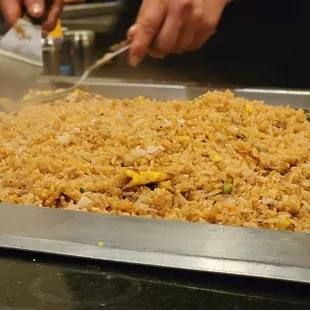 Rice barely had eggs. Very plain.