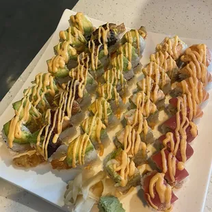 Friday, Zuki, Fair Oaks, Sakura, Cilantro rolls