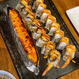 Left to Right: Baked Salmon, Friday, and Shrimp Lover