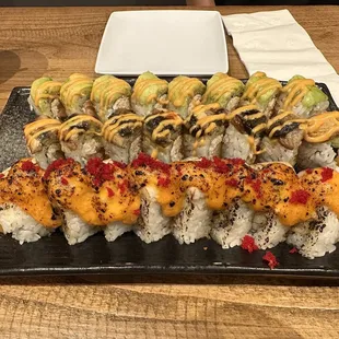 Zulu, Friday, Red Dragon roll