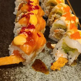 Left- Kamakaze Roll | Right - Crossing Roll