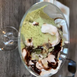 Green tea ice cream