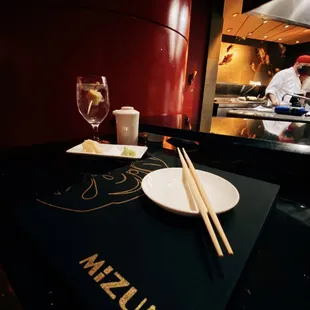 Sushi bar top seating
