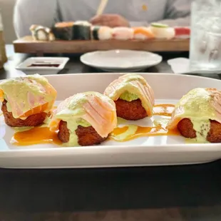 Crispy Salmon was delicious!!