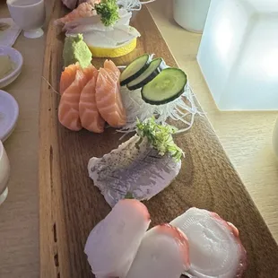 sushi and sashimi, sashimi, sushi, food