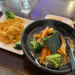 Vegetable Ramen &amp; Chicken Katsu