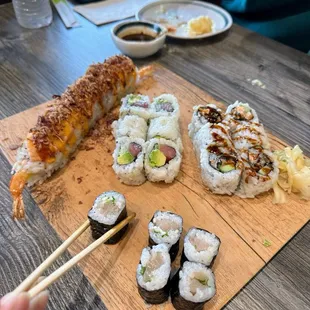 sushi and sashimi, food, sashimi, sushi