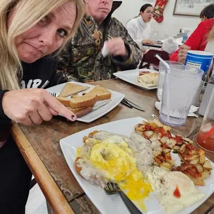 Chicken fried steak and eggs, amazing