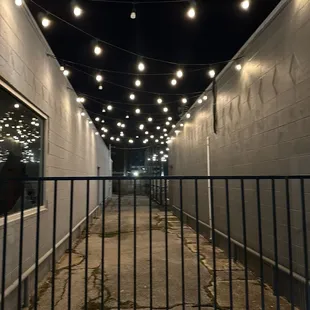 Alleyway to back patio