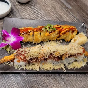 dynamite roll, red dragon