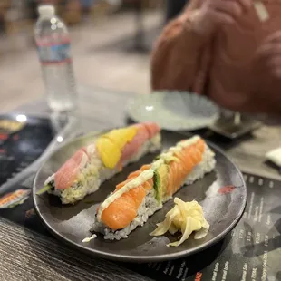 Special Salmon Roll &amp; Hamachi Mango Roll