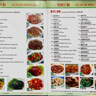 Lunch Menu