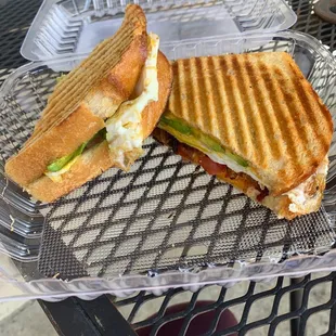 Newport Panini with a fried egg.