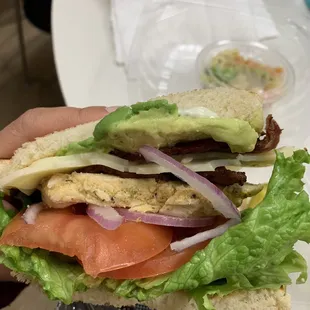 Chicken club. Very big!