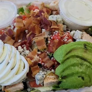 Cobb salad is huge