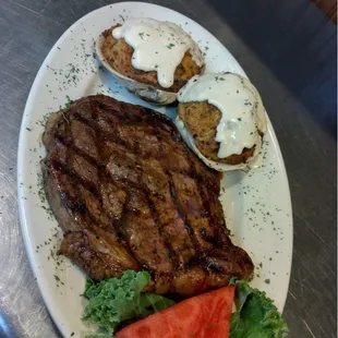 Steak grilled to perfection