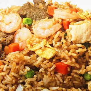 Combi Fried Rice (Shrimp, Beef, Chicken)