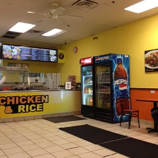 the inside of the restaurant