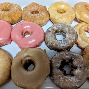 a variety of doughnuts