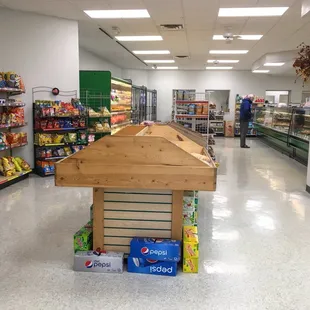 View of inside the shop