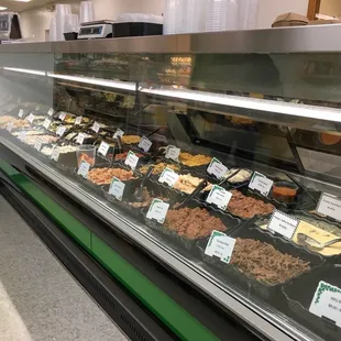 A glimpse of their deli salads and offerings