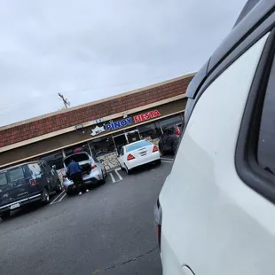 cars parked in a parking lot
