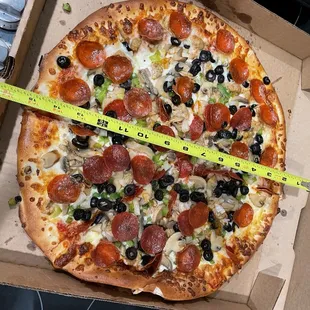 Large Supreme- a little short on the 16&quot;