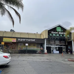 Inside here in the back at the meat department