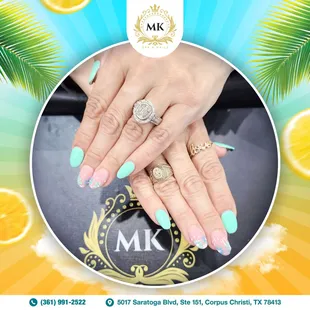 Summer vibrance: These nails burst with lively colors, capturing the essence of the season with their vibrant hues and energetic charm.