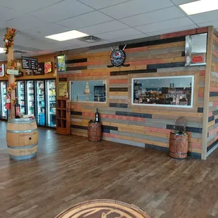 the inside of the store
