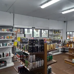 Single craft beers available in the booze barn!