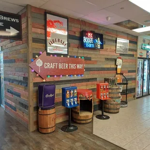 the inside of the store