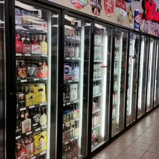 23 Cooler Doors In Total. Tons Of Beer From Here and Afar