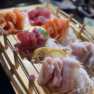 a variety of sushi