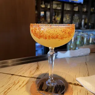 Pina picante cocktail